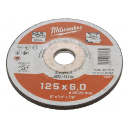 Disc de șlefuire oțel 125mm 22,2mm 6mm | Electronic-mag.ro | Componente Electronice