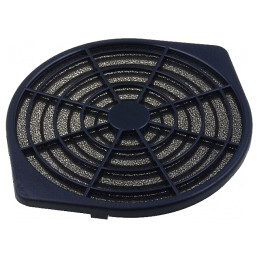 Protecție Plastic Neagră cu Filtru și Șurub 172x150mm | Electronic-mag.ro | Componente Electronice