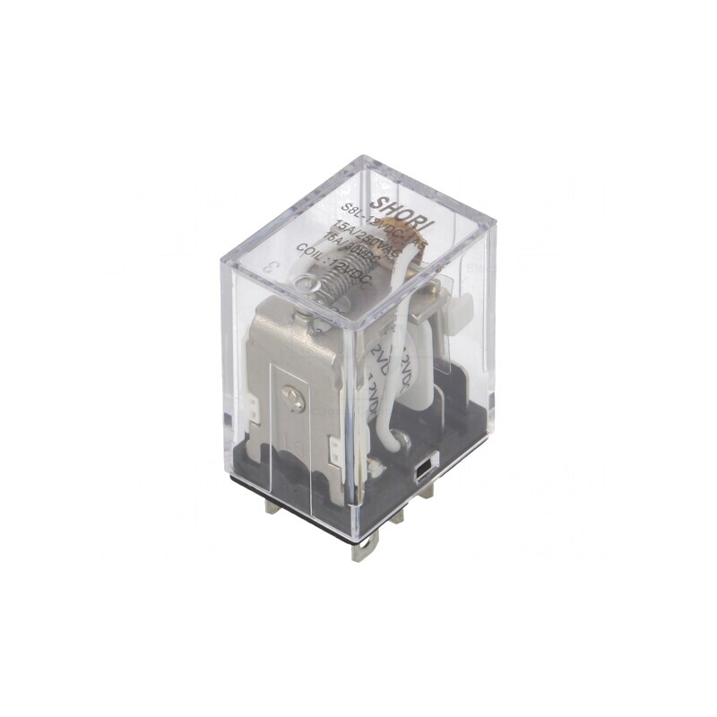 Releu Electromagnetic SPST-NO 12V 15A 277V Soclu | Electronic-mag.ro | Componente Electronice