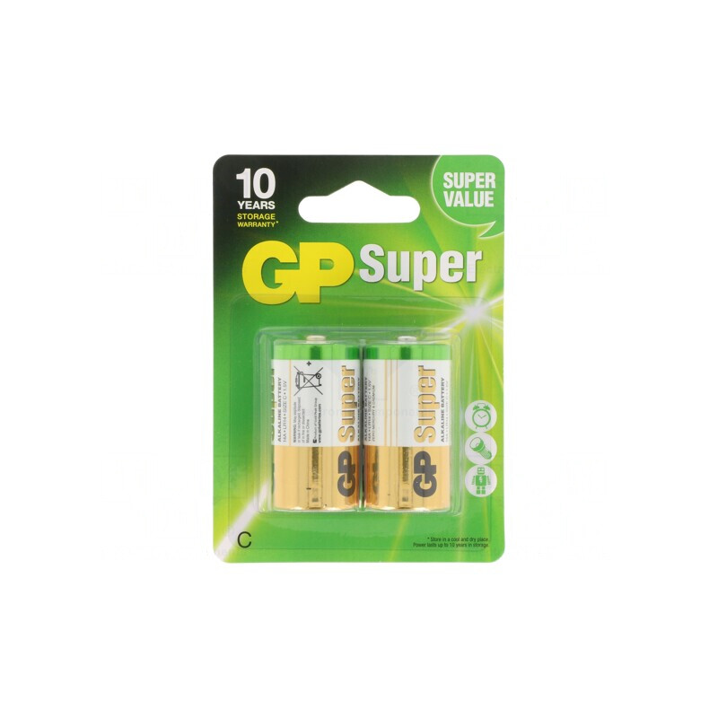 Baterie alcalină 1,5V C 2 buc. | Electronic-mag.ro | Componente Electronice