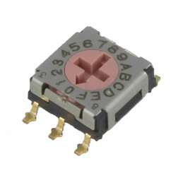 Întrerupător codificare HEX/BCD 16 Poz SMT | Electronic-mag.ro | Componente Electronice