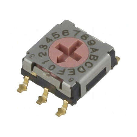 Întrerupător codificare HEX/BCD 16 Poz SMT | Electronic-mag.ro | Componente Electronice