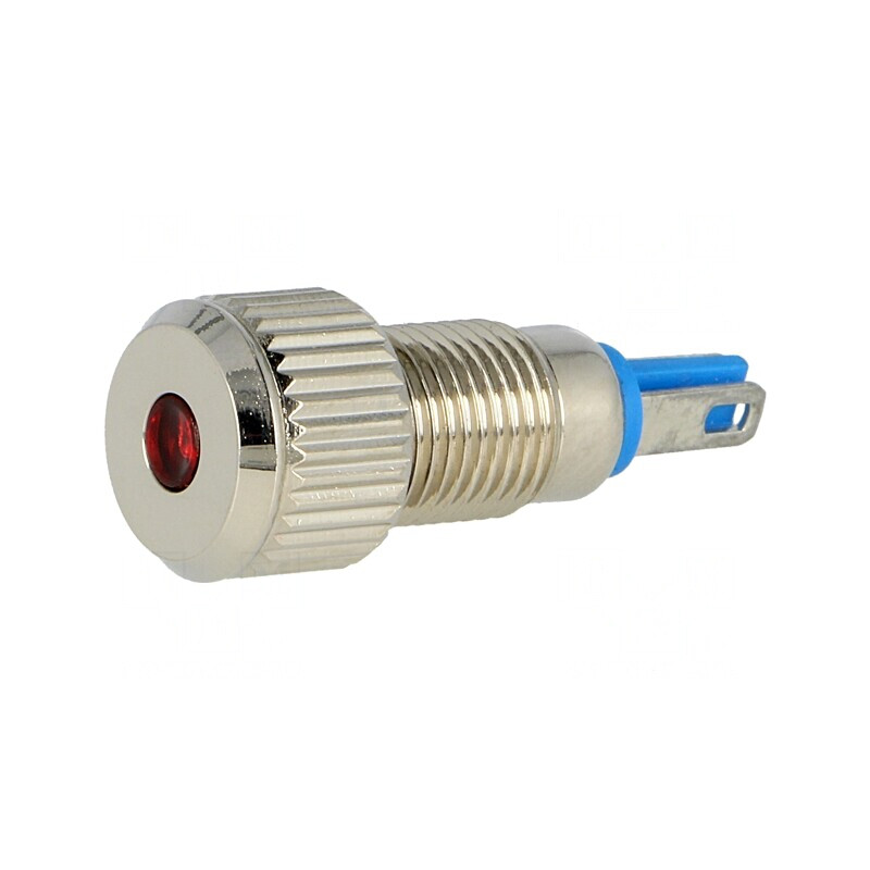 Lampă LED roșie 12V IP67 Ø8mm | Electronic-mag.ro | Componente Electronice