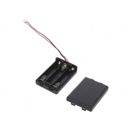 Suport Baterii AAA cu Cabluri 150mm și Terminale | Electronic-mag.ro | Componente Electronice