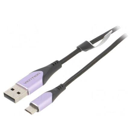 Cablu USB 2.0 A la Micro B 1m Negru | Electronic-mag.ro | Componente Electronice