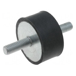 Atenuator de Vibrații M8 40mm Guma 20mm 1500N | Electronic-mag.ro | Componente Electronice