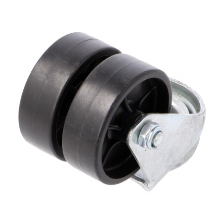 Roată de transport dublă 50mm 80kg | Electronic-mag.ro | Componente Electronice