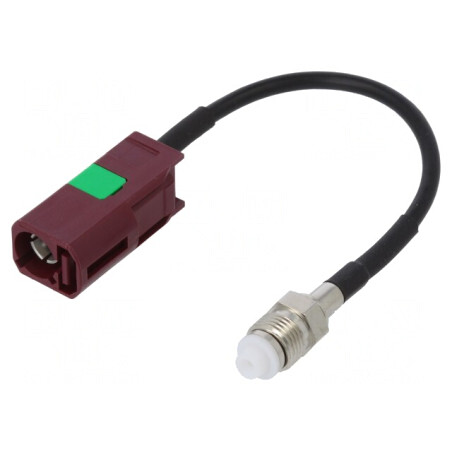 Cablu Fakra Mamă la FME Mamă 100mm | Electronic-mag.ro | Componente Electronice