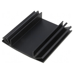 Radiator extrudat cu aripioare negru 75mm x 70mm TO3 | Electronic-mag.ro | Componente Electronice