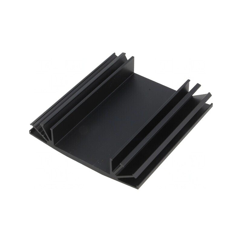 Radiator extrudat cu aripioare negru 75mm x 70mm TO3 | Electronic-mag.ro | Componente Electronice