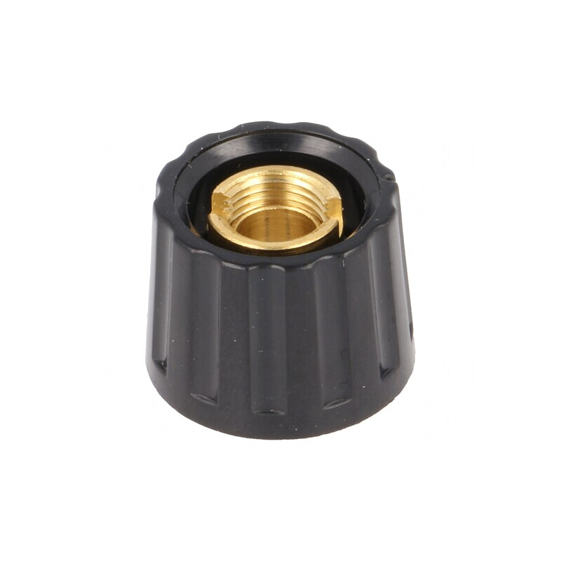 Buton rotativ plastic negru 6mm 20x15mm | Electronic-mag.ro | Componente Electronice