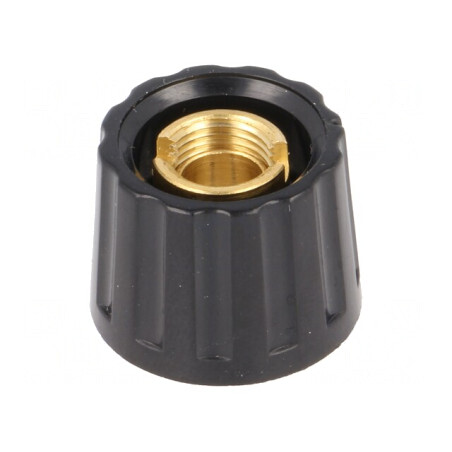 Buton rotativ plastic negru 6mm 20x15mm | Electronic-mag.ro | Componente Electronice