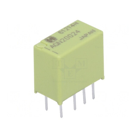 Releu electromagnetic DPDT 24VDC 1A | Electronic-mag.ro | Componente Electronice
