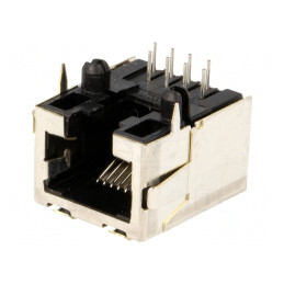 Soclu RJ45 8p8c pentru PCB THT | Electronic-mag.ro | Componente Electronice