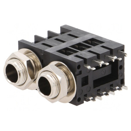 Conector Jack 6,3mm Stereo cu Întrerupător | Electronic-mag.ro | Componente Electronice