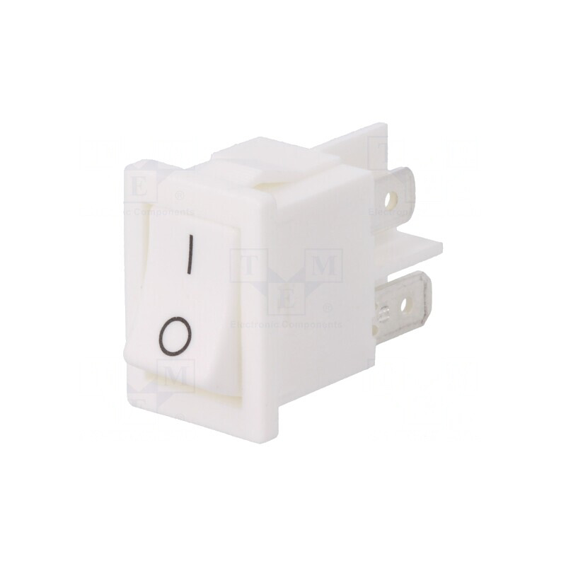 Comutator Basculant DPST ON-OFF 10A/250VAC Alb | Electronic-mag.ro | Componente Electronice Comutator Basculant DPST ON-OFF 10A/250VAC Alb | Electronic-mag.ro | Componente Electronice