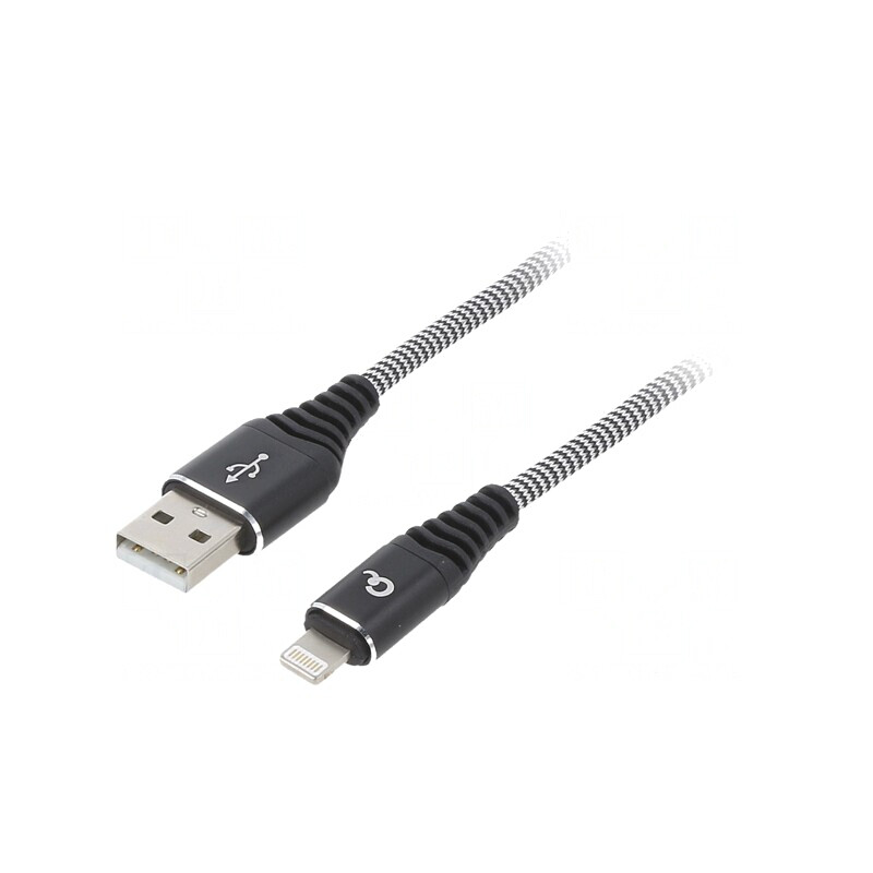 Cablu USB Lightning 1m Negru | Electronic-mag.ro | Componente Electronice Cablu USB Lightning 1m Negru | Electronic-mag.ro | Componente Electronice