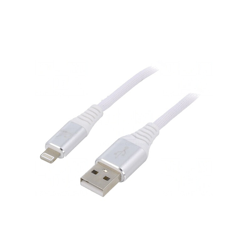 Cablu USB 2.0 Lightning Apple 1m Alb | Electronic-mag.ro | Componente Electronice Cablu USB 2.0 Lightning Apple 1m Alb | Electronic-mag.ro | Componente Electronice