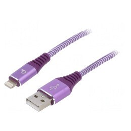 Cablu USB 2.0 Lightning 1m Aurit | Electronic-mag.ro | Componente Electronice