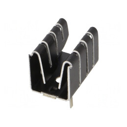 Radiator negru extrudat TO220 16x12.7x12.7mm | Electronic-mag.ro | Componente Electronice