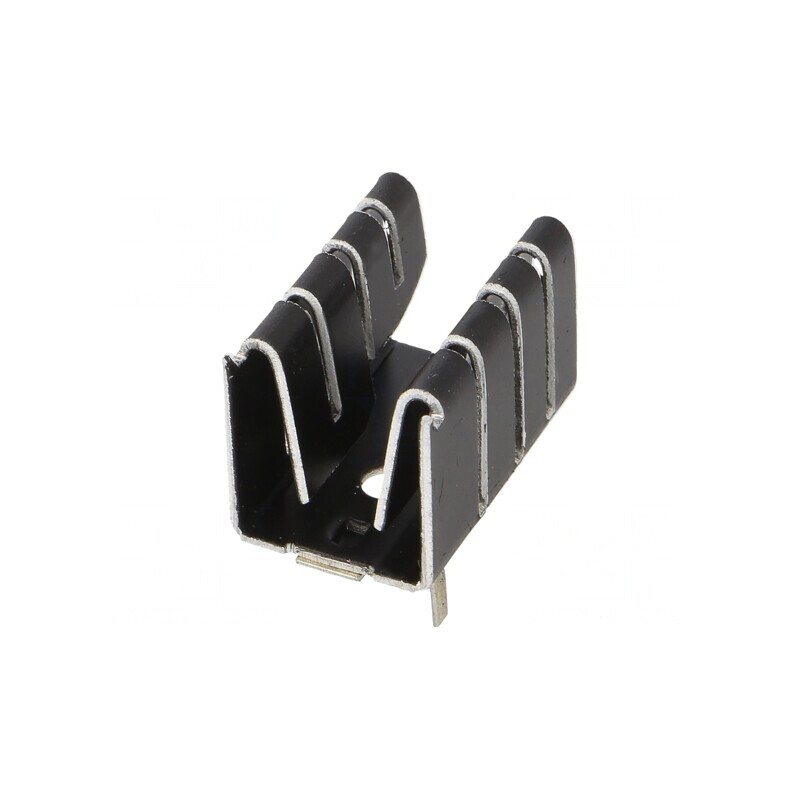 Radiator negru extrudat TO220 16x12.7x12.7mm | Electronic-mag.ro | Componente Electronice