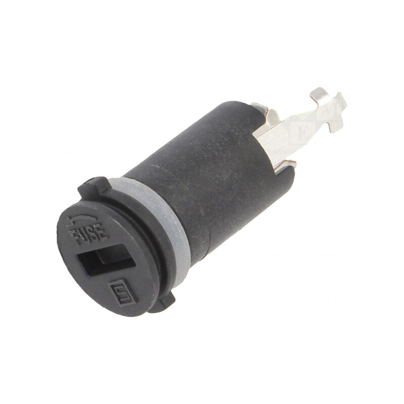 Clemă Siguranțe 10A Panou Negru 250VAC | Electronic-mag.ro | Componente Electronice