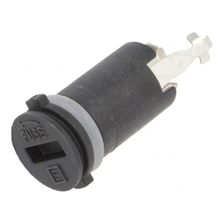 Clemă Siguranțe 10A Panou Negru 250VAC | Electronic-mag.ro | Componente Electronice