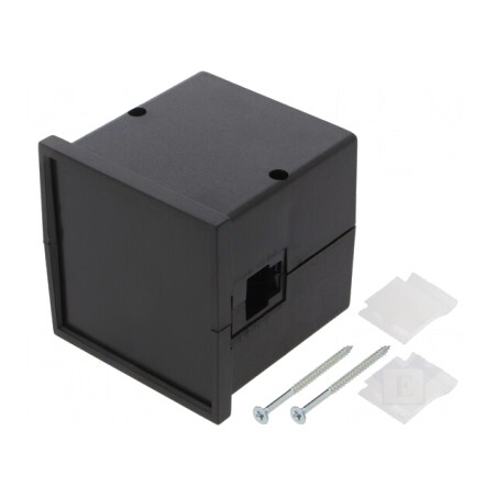 Carcasă ABS neagră 72x72x73mm cu răsucire | Electronic-mag.ro | Componente Electronice