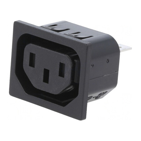 Soclu Alimentare AC C13 10A 250V | Electronic-mag.ro | Componente Electronice