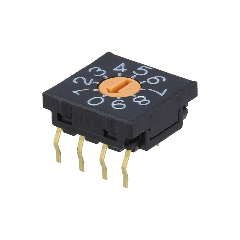 Întrerupător codificare DEC/BCD 10 poziții THT | Electronic-mag.ro | Componente Electronice