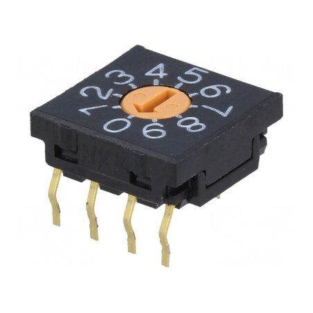Întrerupător codificare DEC/BCD 10 poziții THT | Electronic-mag.ro | Componente Electronice