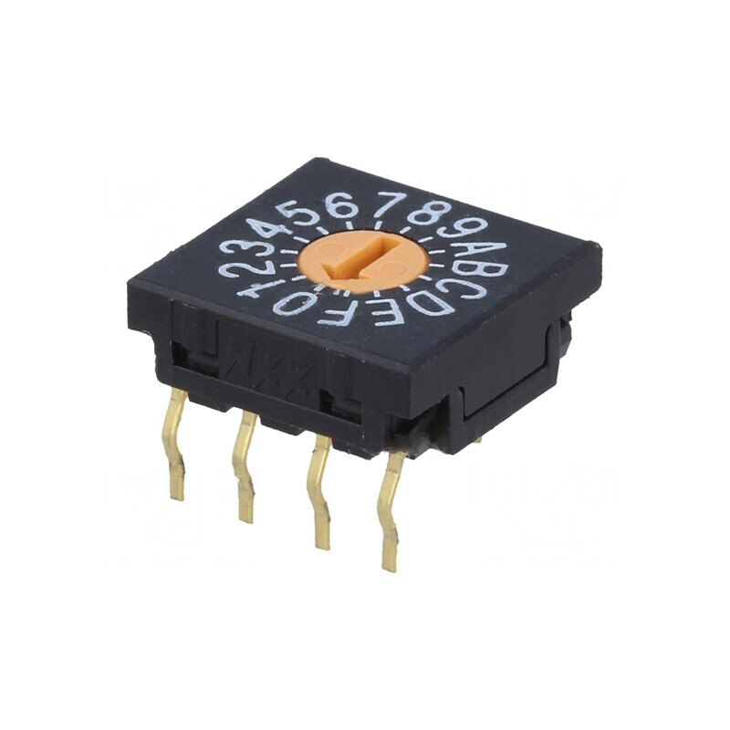 Întrerupător Codificare HEX/BCD 16 Poz THT | Electronic-mag.ro | Componente Electronice