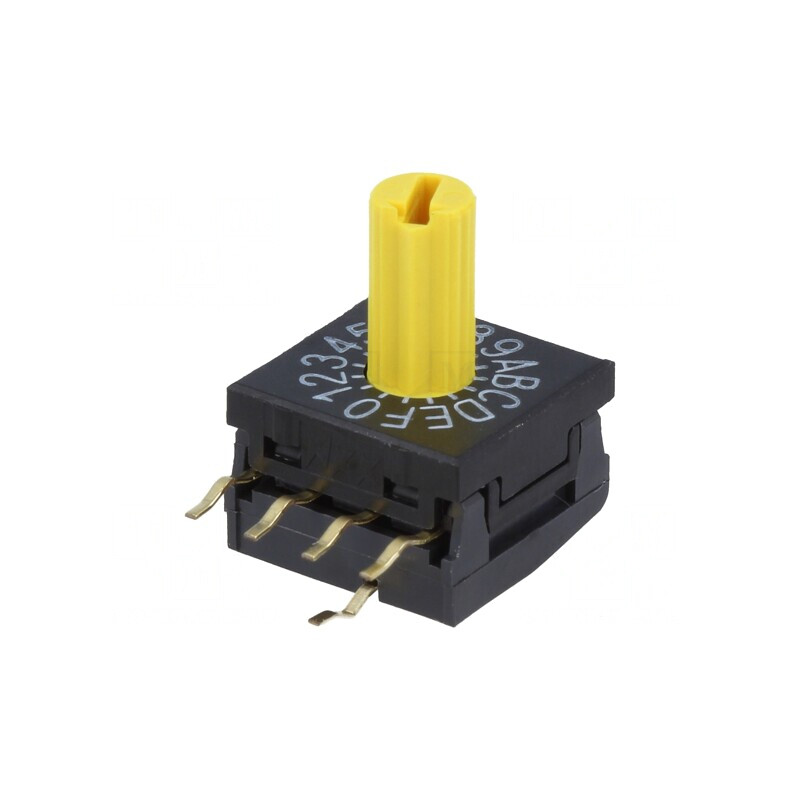 Întrerupător codificare HEX/BCD 16 Poz THT | Electronic-mag.ro | Componente Electronice