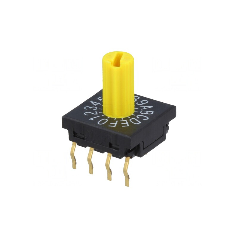 Întrerupător Codificare HEX/BCD 16 Poz THT 1000MΩ | Electronic-mag.ro | Componente Electronice