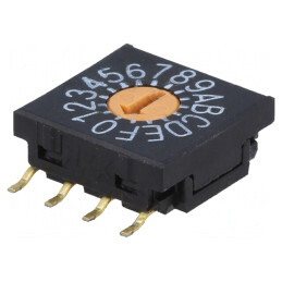 Întrerupător codificare HEX/BCD 16 poziții SMT | Electronic-mag.ro | Componente Electronice