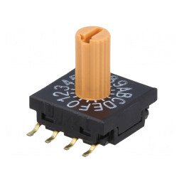 Întrerupător codificare HEX/BCD 16 Poz SMT | Electronic-mag.ro | Componente Electronice