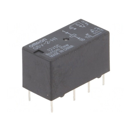 Releu Electromagnetic DPDT 12VDC 2A | Electronic-mag.ro | Componente Electronice