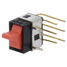 Comutator Rocker DPDT ON-ON 0,1A 28V Roșu | Electronic-mag.ro | Componente Electronice