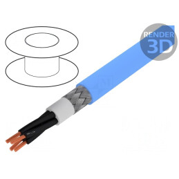 Cablu ecranat IB-BIT 500 CY 4x1mm2 cu tresă de cupru cositorit | Electronic-mag.ro | Componente Electronice