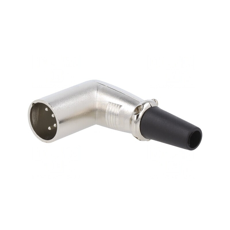Mufă XLR 4 PIN tată unghi 90° cablu lipire argint | Electronic-mag.ro | Componente Electronice Mufă XLR 4 PIN tată unghi 90° cablu lipire argint | Electronic-mag.ro | Componente Electronice