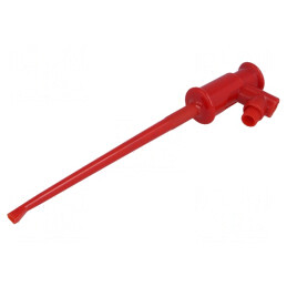 Clips de măsurare cu cârlig roșu 3A 60VDC 4mm | Electronic-mag.ro | Componente Electronice