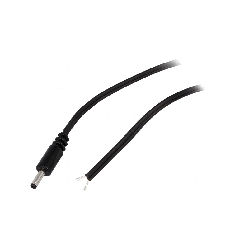 Cablu Alimentare DC Mufă Dreaptă Negru 1,5m 2x0,5mm2 | Electronic-mag.ro | Componente Electronice