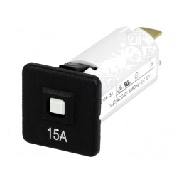 Întrerupător de Supracurent 15A 240VAC 32VDC SPST | Electronic-mag.ro | Componente Electronice