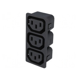 Conector alimentare AC soclu mamă 10A 250V | Electronic-mag.ro | Componente Electronice