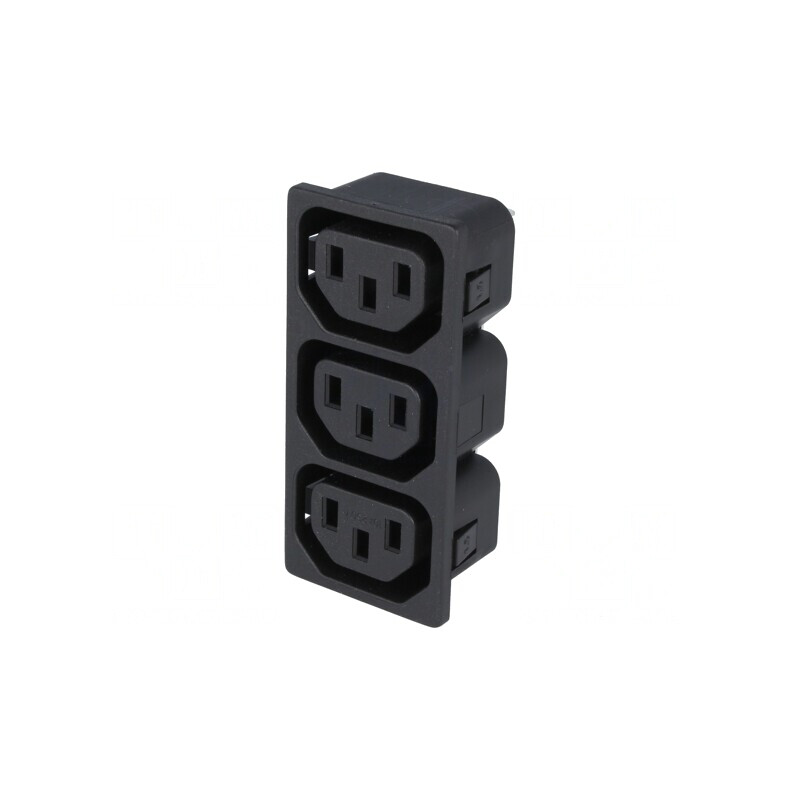 Conector alimentare AC soclu mamă 10A 250V | Electronic-mag.ro | Componente Electronice
