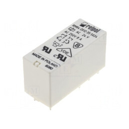 Releu Electromagnetic DPDT 24VAC 8A PCB | Electronic-mag.ro | Componente Electronice