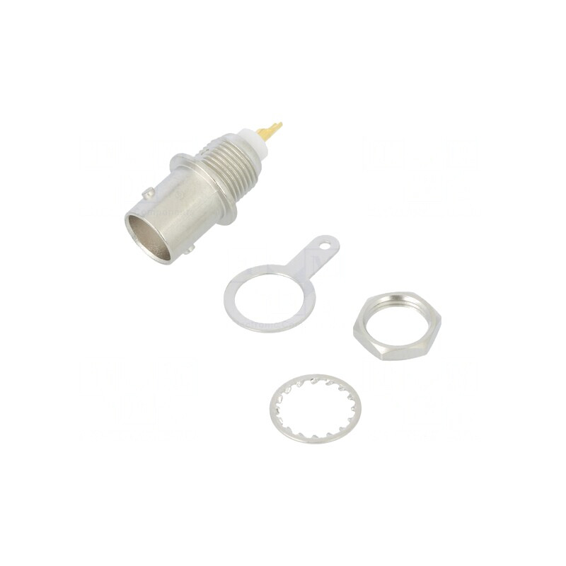 Soclu BNC Mama Aurit 50Ω Lipire POM | Electronic-mag.ro | Componente Electronice