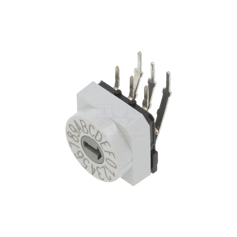 Întrerupător codificare HEX/BCD 16 Poz THT | Electronic-mag.ro | Componente Electronice
