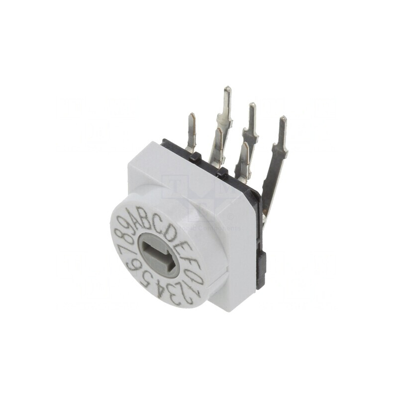 Întrerupător codificare HEX/BCD 16 poziții THT 80mΩ | Electronic-mag.ro | Componente Electronice Întrerupător codificare HEX/BCD 16 poziții THT 80mΩ | Electronic-mag.ro | Componente Electronice