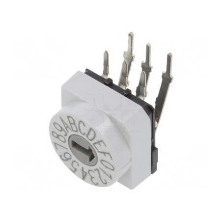 Întrerupător codificare HEX/BCD 16 poziții THT 80mΩ | Electronic-mag.ro | Componente Electronice